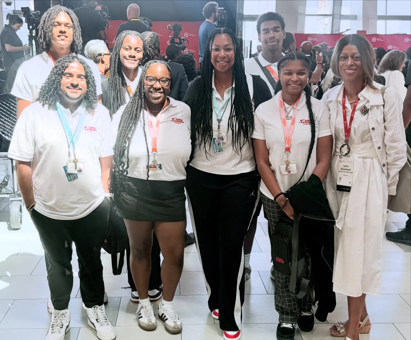 Knoxville Area Urban League youth and staff gathered at an event