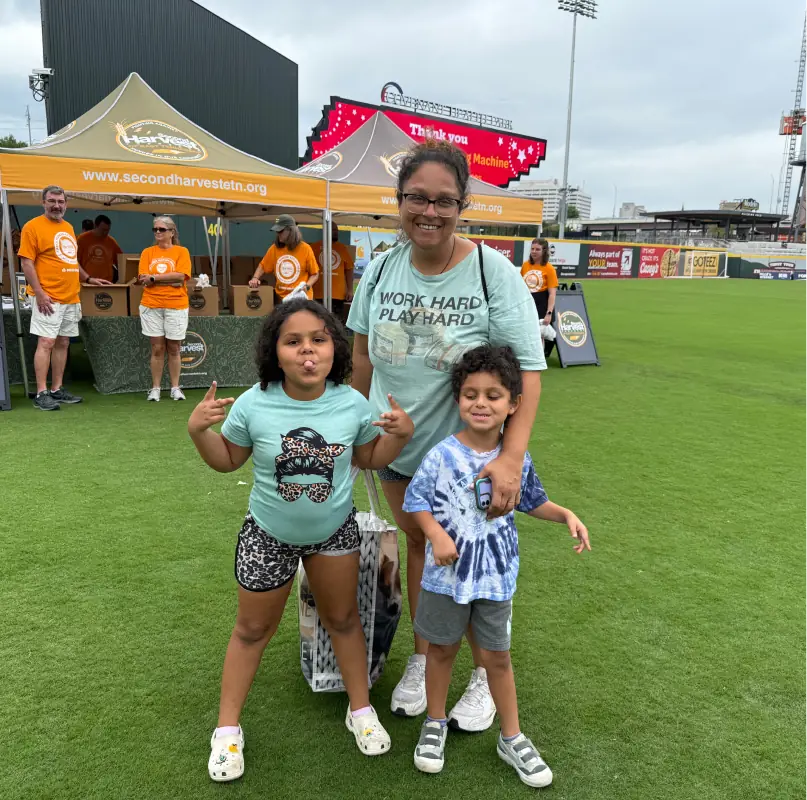 Families participating in a Knoxville Urban League community event.