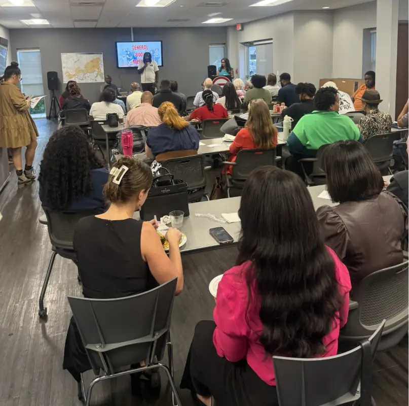 Community members attending a Knoxville Urban League training session.