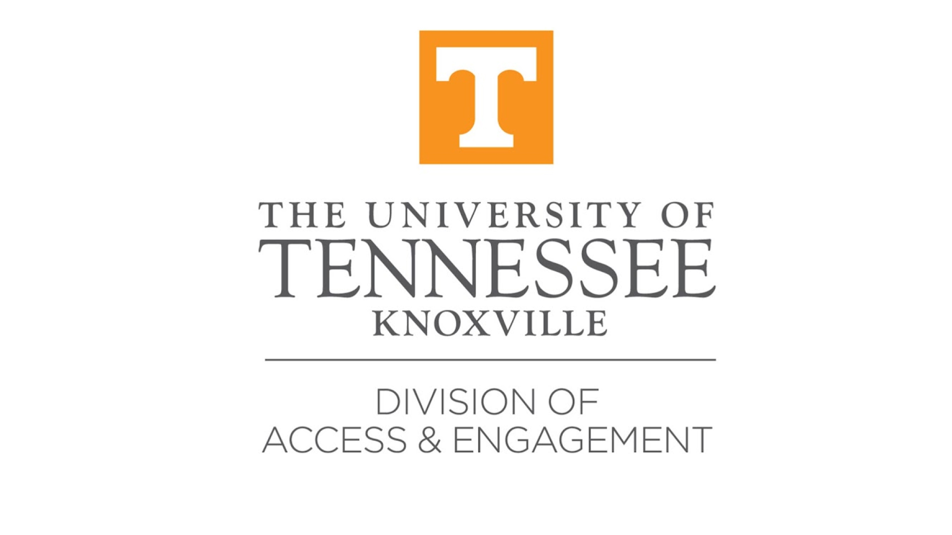 The University of Tennessee, Knoxville Division of Access & Engagement logo